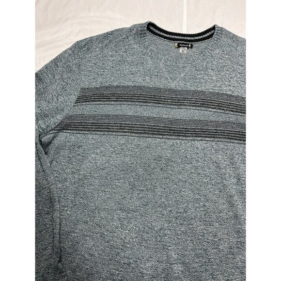 Smartwool Men’s XL Gray Stripe Crew Neck Sweater Polyester Merino Wool Nylon - Picture 3 of 7